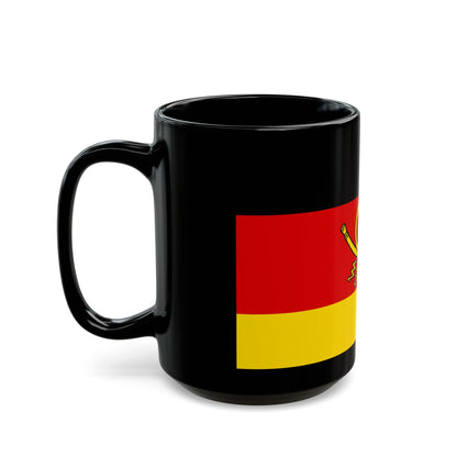 Flag of Deutsche Bundespost Germany - Black Coffee Mug-The Sticker Space