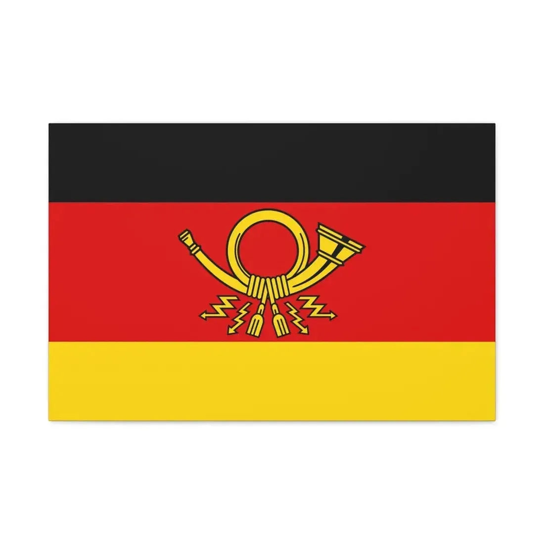 Flag of Deutsche Bundespost Germany - Canvas Wall Art 30" x 20" 1.25" - The Sticker Space