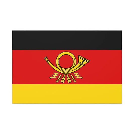 Flag of Deutsche Bundespost Germany - Canvas Wall Art 36" x 24" 1.25" - The Sticker Space