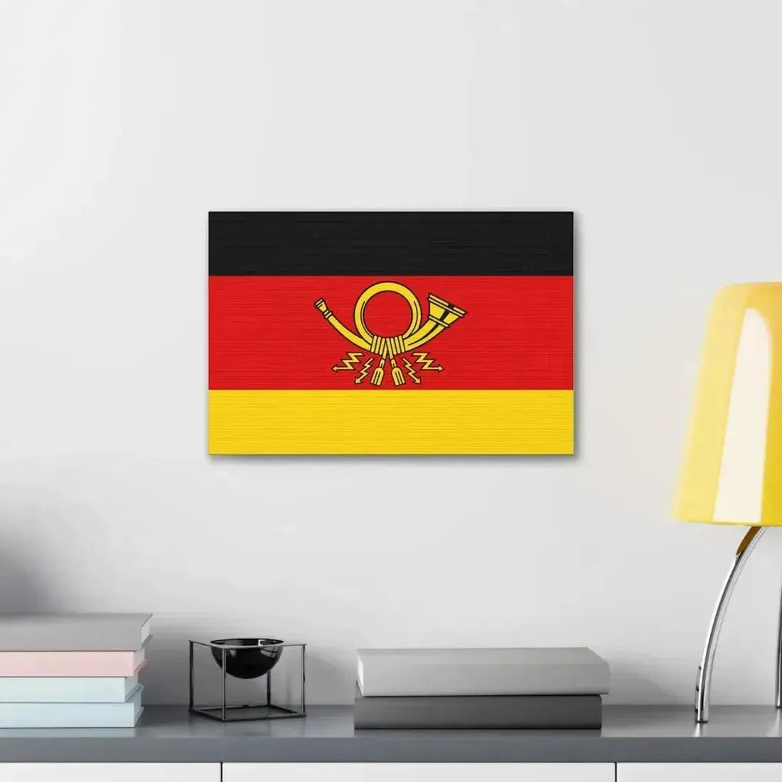Flag of Deutsche Bundespost Germany - Canvas Wall Art - The Sticker Space