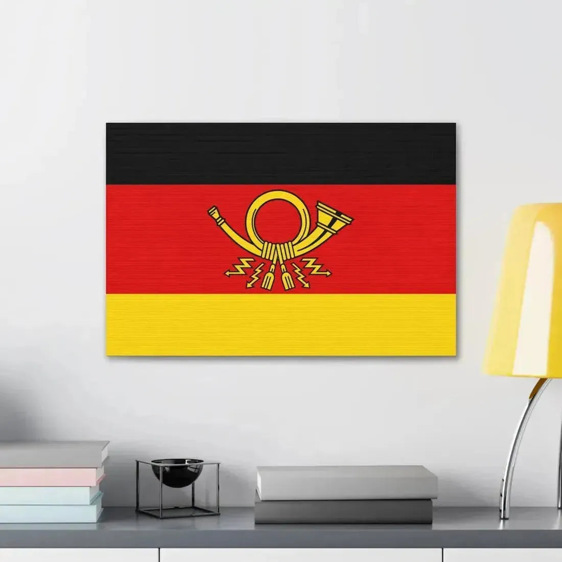 Flag of Deutsche Bundespost Germany - Canvas Wall Art - The Sticker Space
