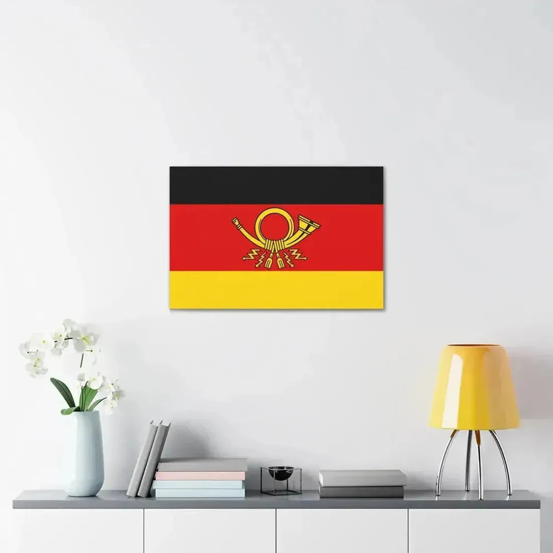 Flag of Deutsche Bundespost Germany - Canvas Wall Art - The Sticker Space