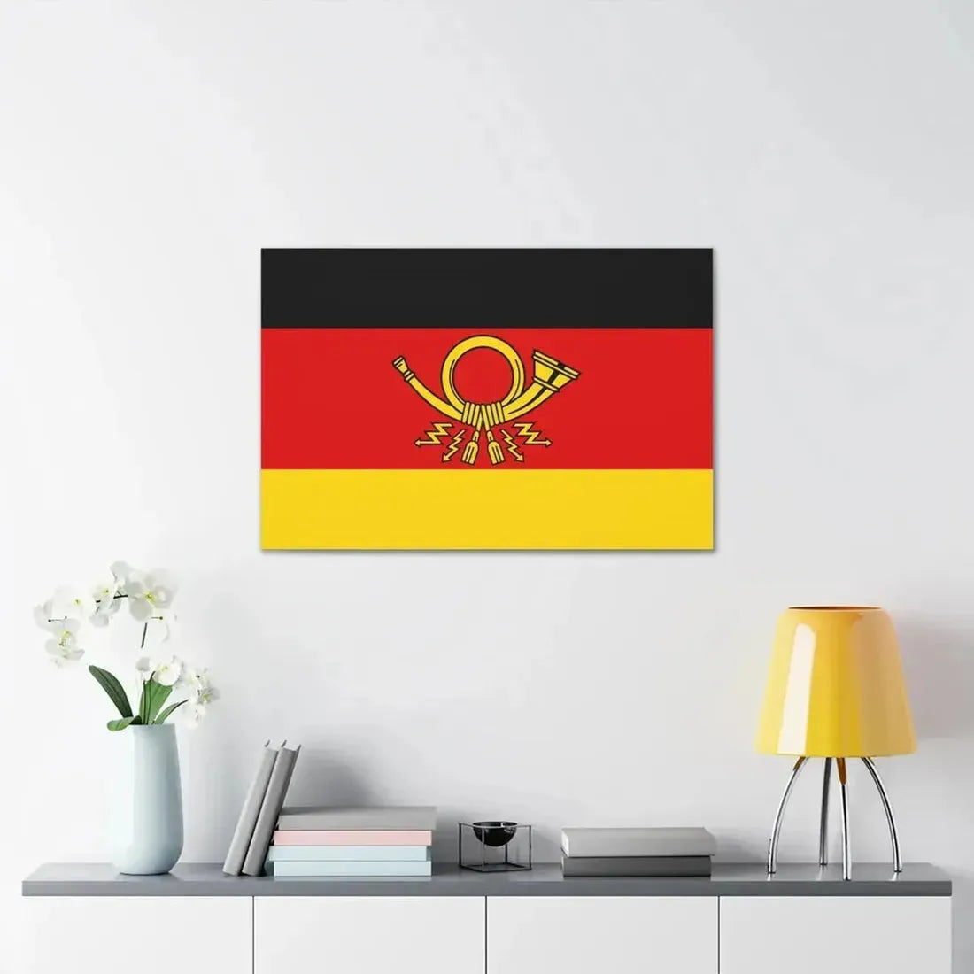 Flag of Deutsche Bundespost Germany - Canvas Wall Art - The Sticker Space