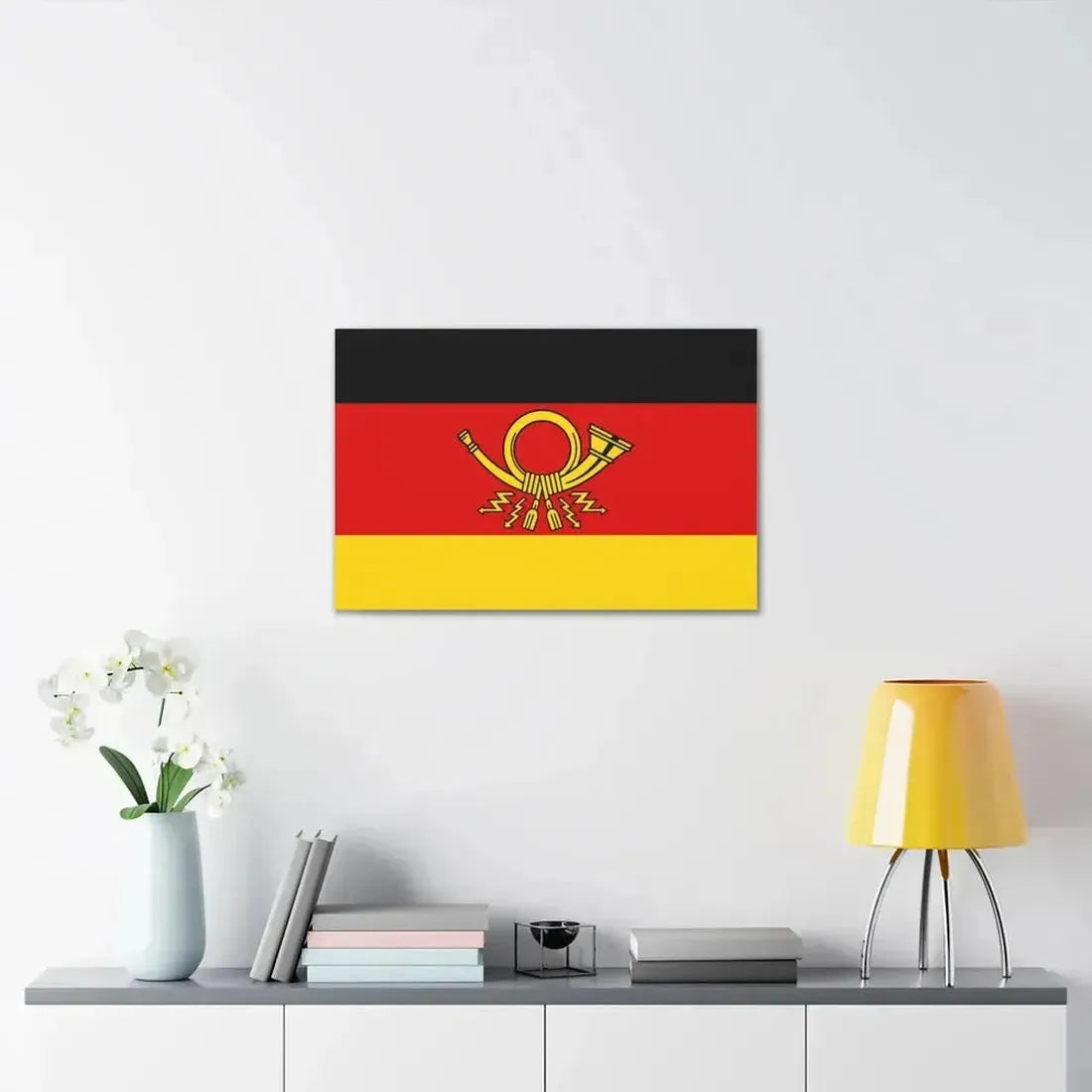 Flag of Deutsche Bundespost Germany - Canvas Wall Art - The Sticker Space