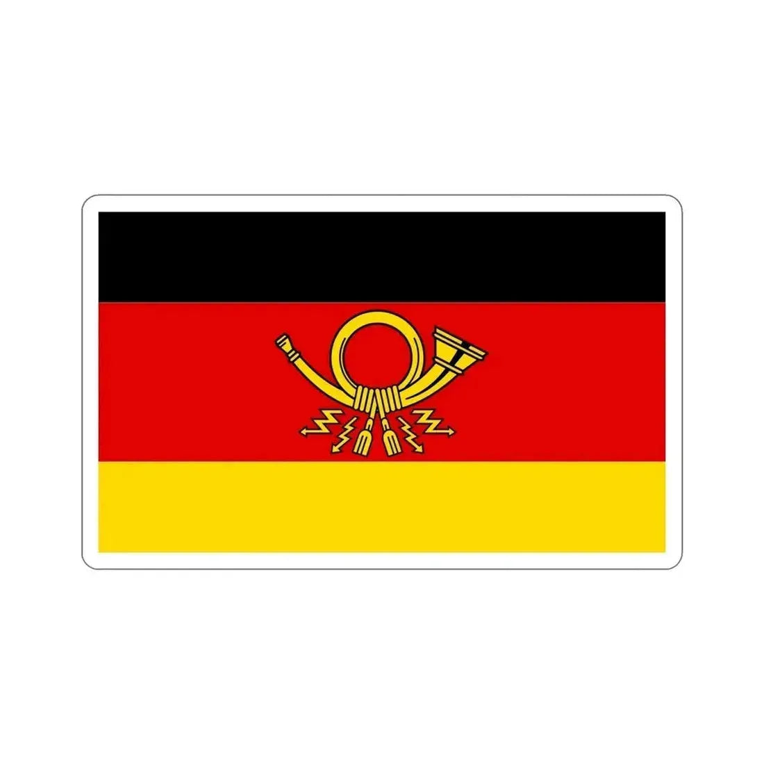 Flag of Deutsche Bundespost Germany STICKER Vinyl Die-Cut Decal 6 Inch - The Sticker Space