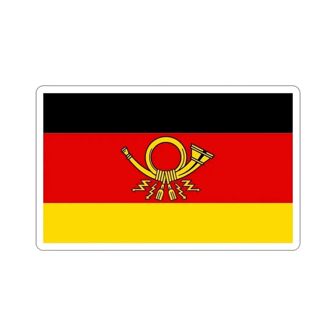Flag of Deutsche Bundespost Germany STICKER Vinyl Die-Cut Decal - The Sticker Space