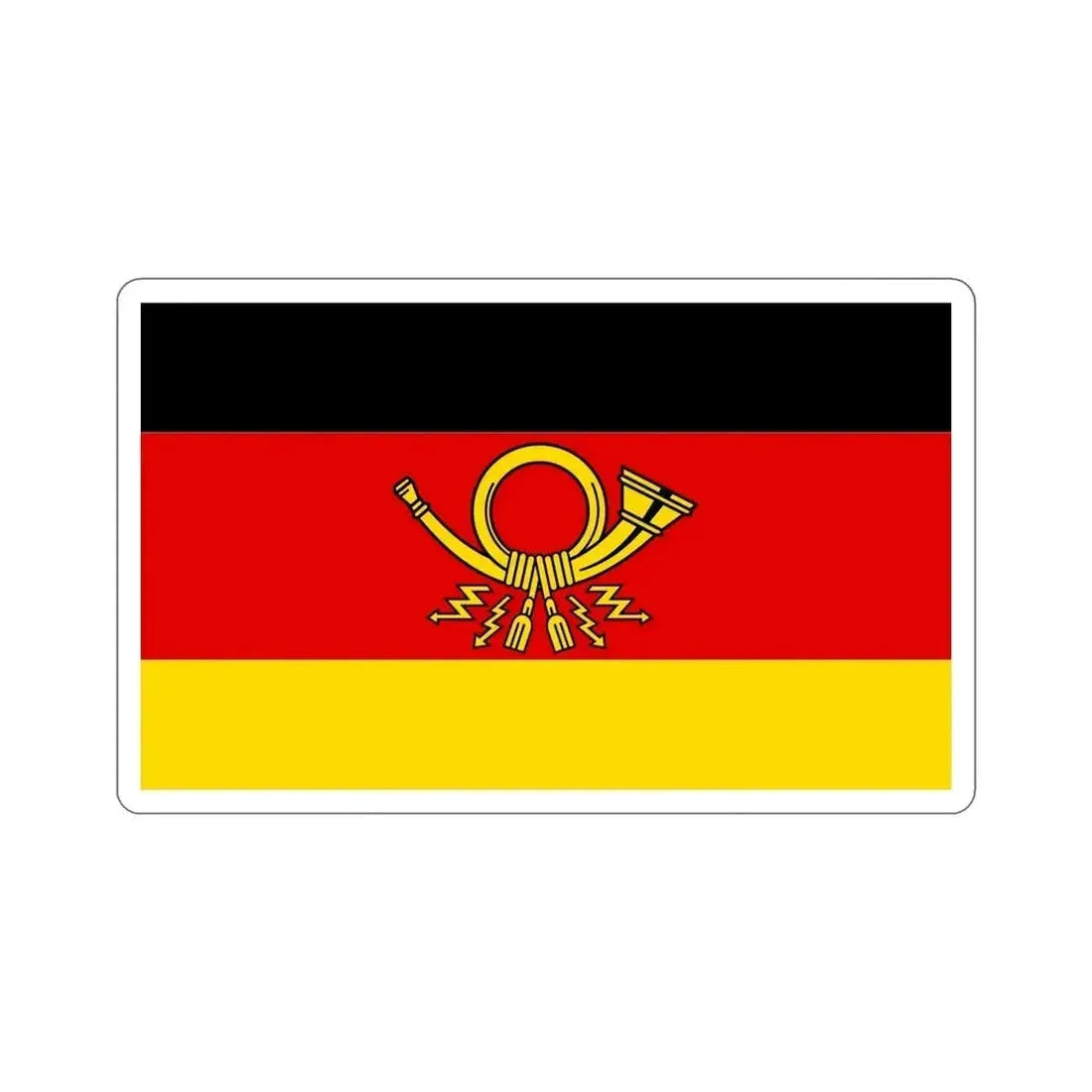 Flag of Deutsche Bundespost Germany STICKER Vinyl Die-Cut Decal - The Sticker Space