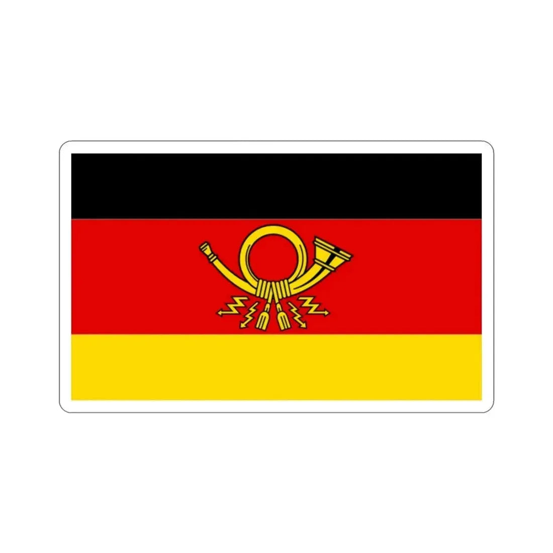 Flag of Deutsche Bundespost Germany STICKER Vinyl Die-Cut Decal - The Sticker Space