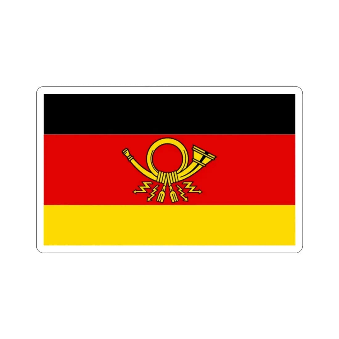 Flag of Deutsche Bundespost Germany STICKER Vinyl Die-Cut Decal - The Sticker Space
