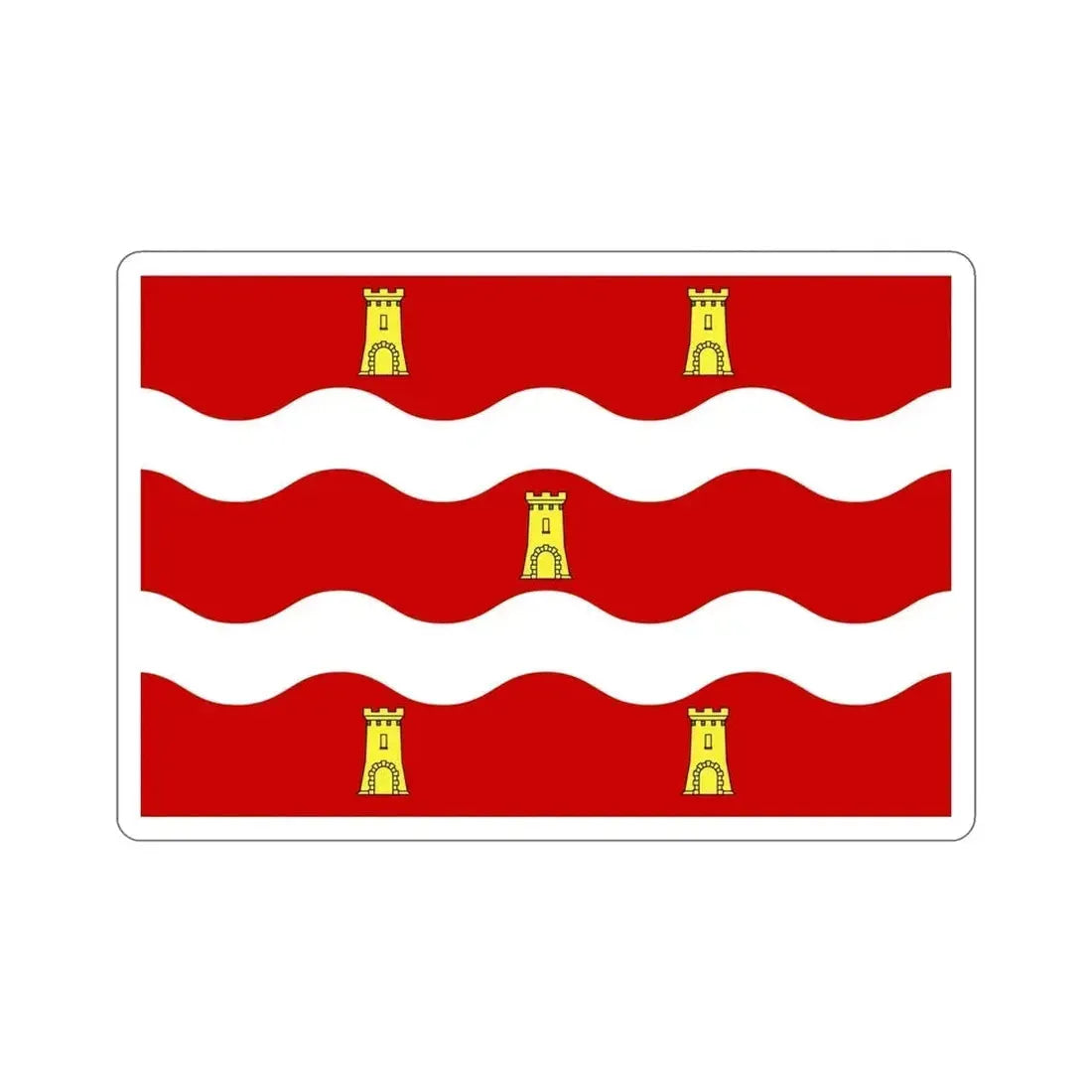 Flag of Deux Sèvres France 2 STICKER Vinyl Die-Cut Decal - The Sticker Space