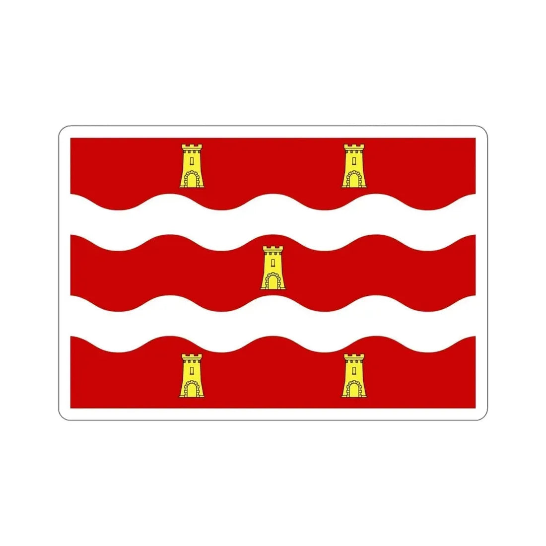 Flag of Deux Sèvres France 2 STICKER Vinyl Die-Cut Decal - The Sticker Space