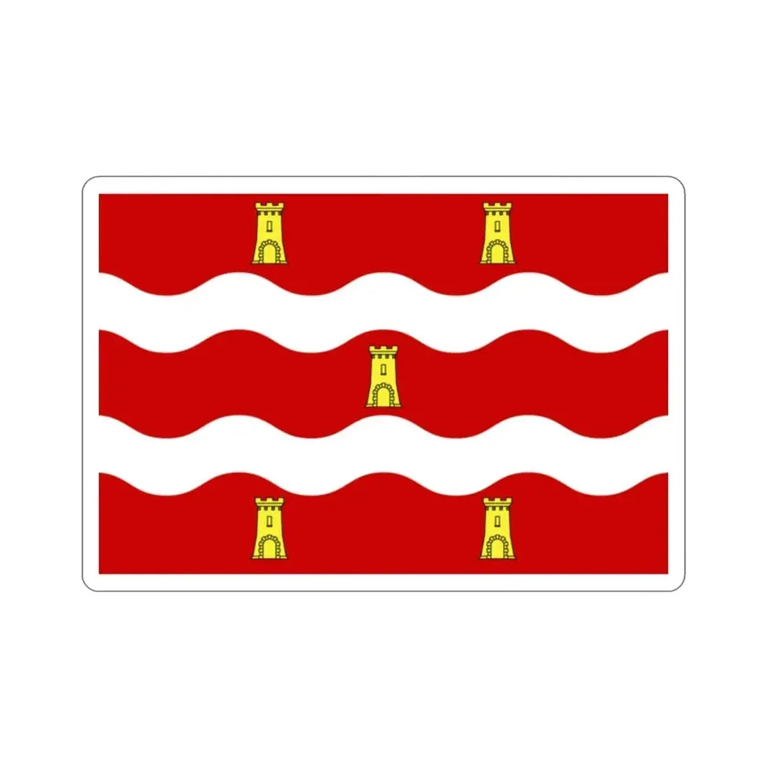 Flag of Deux Sèvres France 2 STICKER Vinyl Die-Cut Decal - The Sticker Space