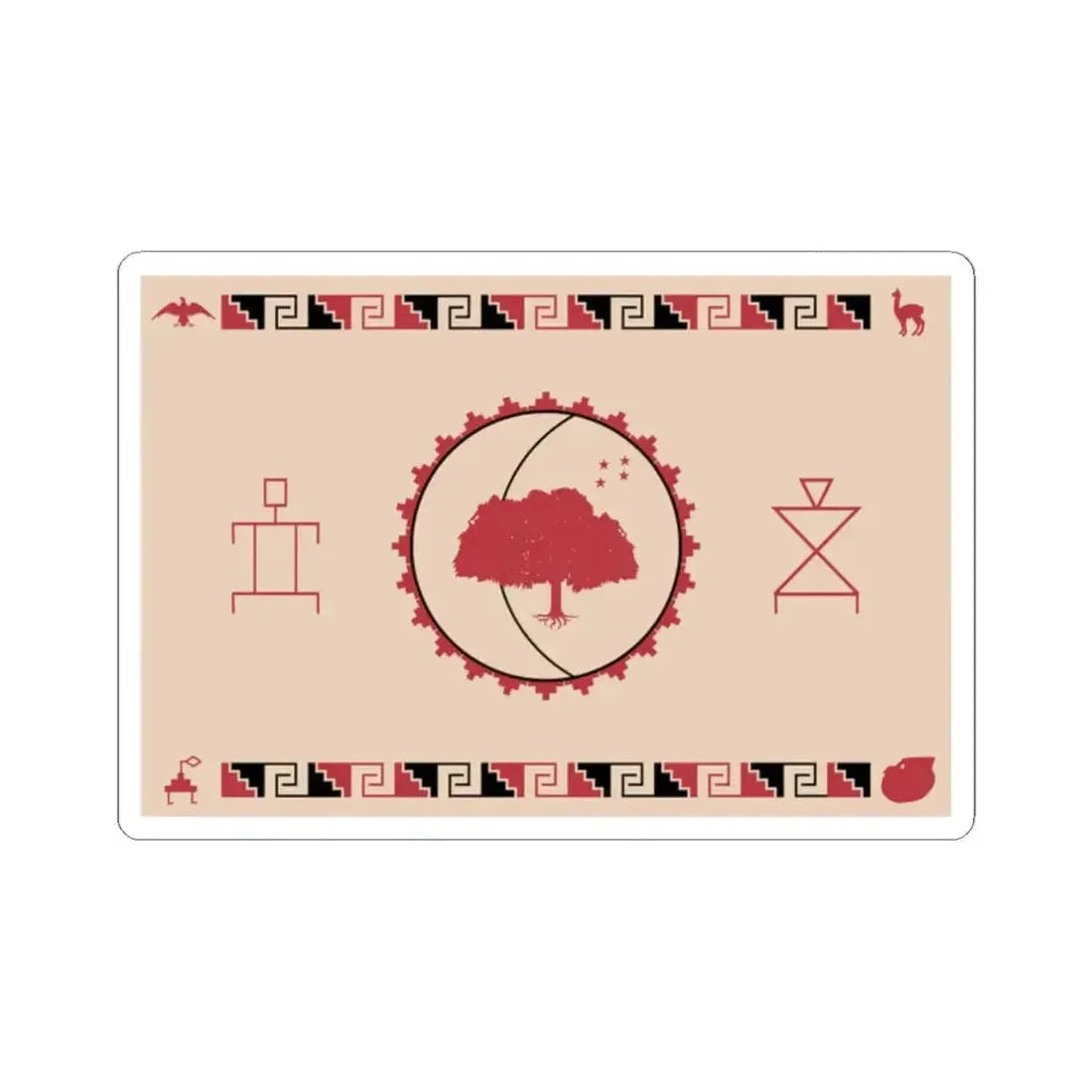 Flag of Diaguita people in Chile (Chile) STICKER Vinyl Kiss-Cut Decal 2 Inch White - The Sticker Space