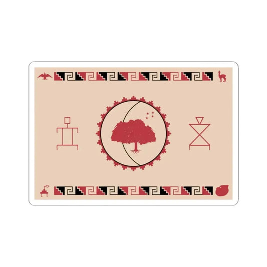 Flag of Diaguita people in Chile (Chile) STICKER Vinyl Kiss-Cut Decal 2 Inch White - The Sticker Space