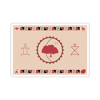 Flag of Diaguita people in Chile (Chile) STICKER Vinyl Kiss-Cut Decal 3 Inch White - The Sticker Space