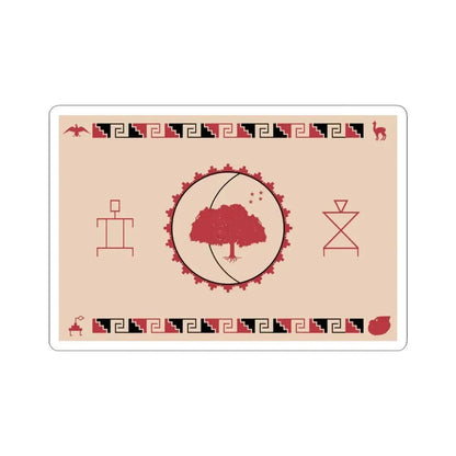 Flag of Diaguita people in Chile (Chile) STICKER Vinyl Kiss-Cut Decal 4 Inch White - The Sticker Space