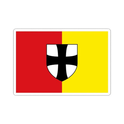 Flag of Diepenbeek (Belgium) STICKER Vinyl Kiss-Cut Decal 3 Inch White - The Sticker Space