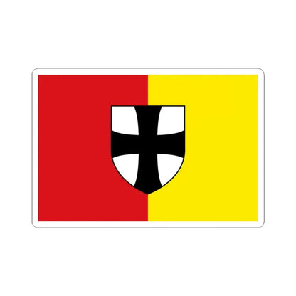 Flag of Diepenbeek (Belgium) STICKER Vinyl Kiss-Cut Decal 4 Inch White - The Sticker Space