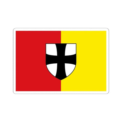 Flag of Diepenbeek (Belgium) STICKER Vinyl Kiss-Cut Decal 6 Inch White - The Sticker Space
