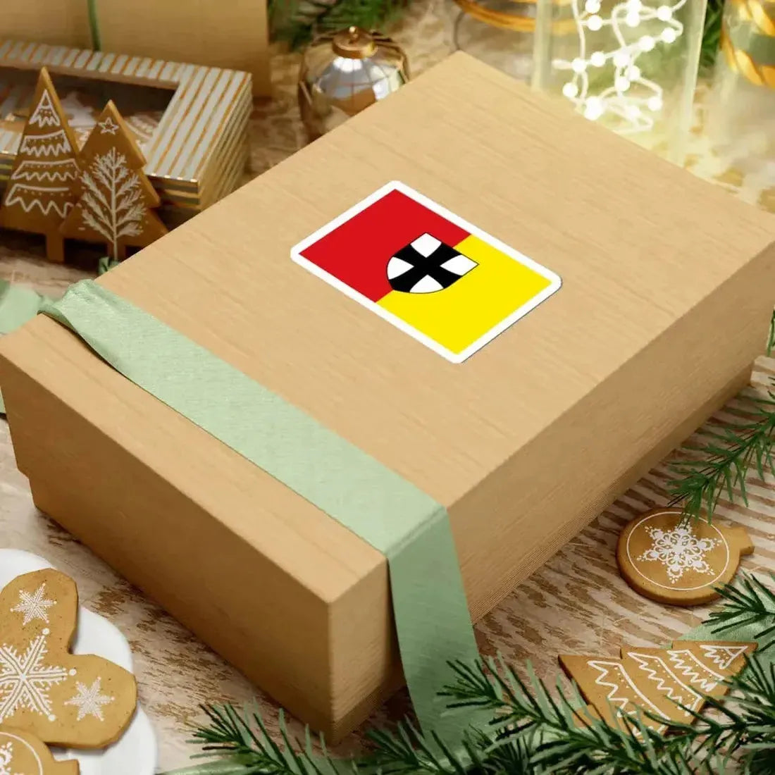 Flag of Diepenbeek (Belgium) STICKER Vinyl Kiss-Cut Decal - The Sticker Space