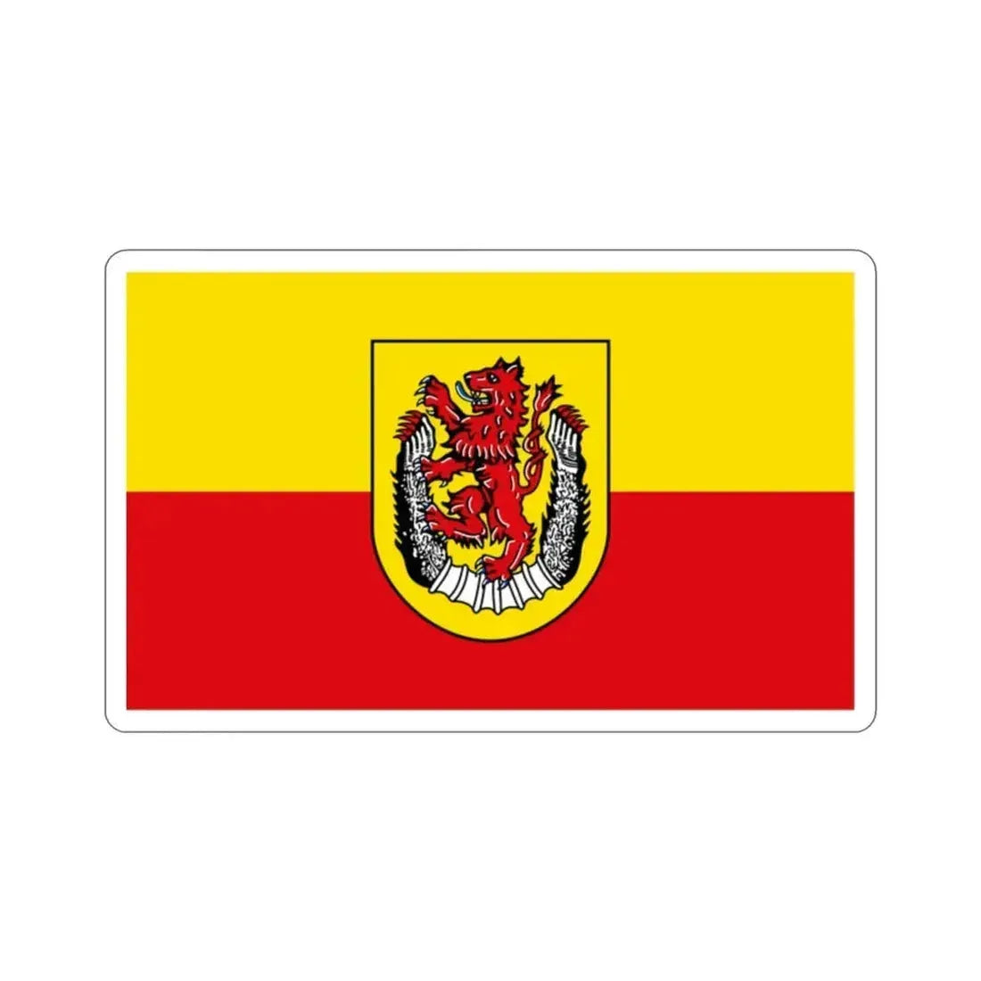 Flag of Diepholz Germany STICKER Vinyl Die-Cut Decal 2 Inch - The Sticker Space