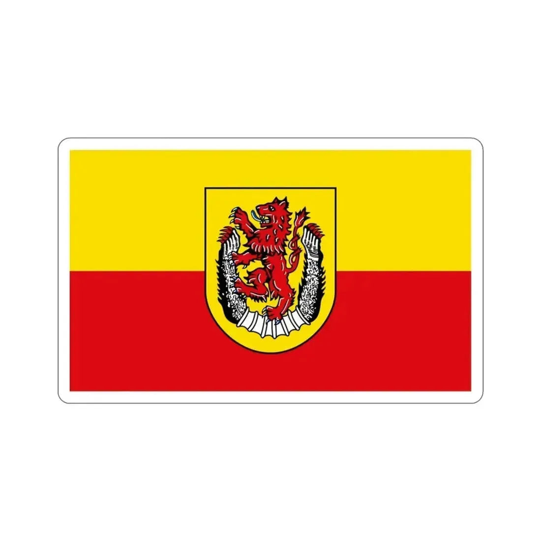 Flag of Diepholz Germany STICKER Vinyl Die-Cut Decal 3 Inch - The Sticker Space