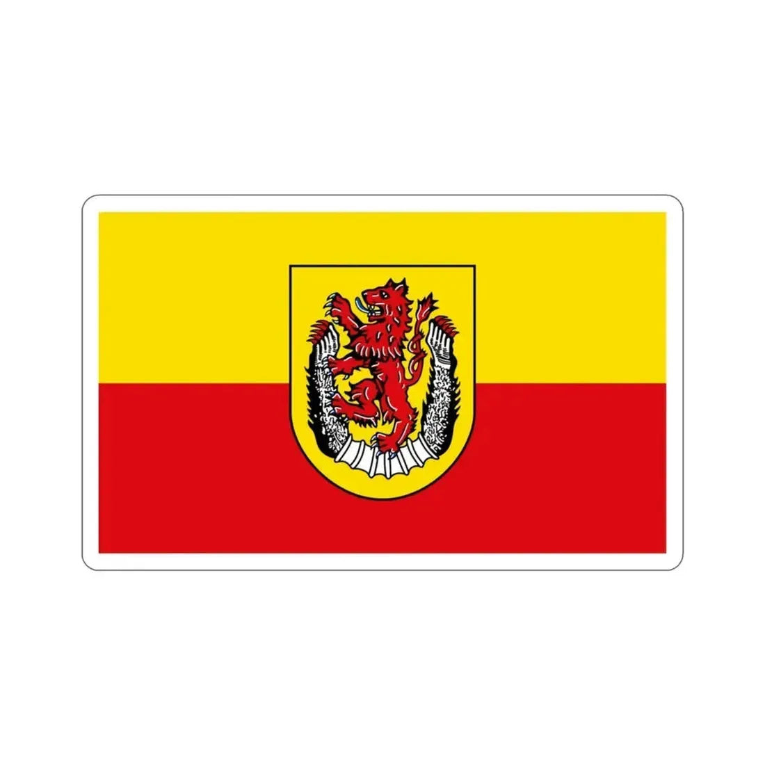 Flag of Diepholz Germany STICKER Vinyl Die-Cut Decal 3 Inch - The Sticker Space