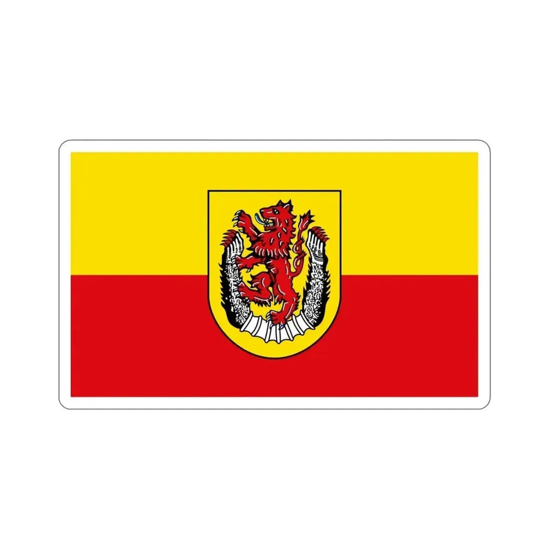 Flag of Diepholz Germany STICKER Vinyl Die-Cut Decal 4 Inch - The Sticker Space