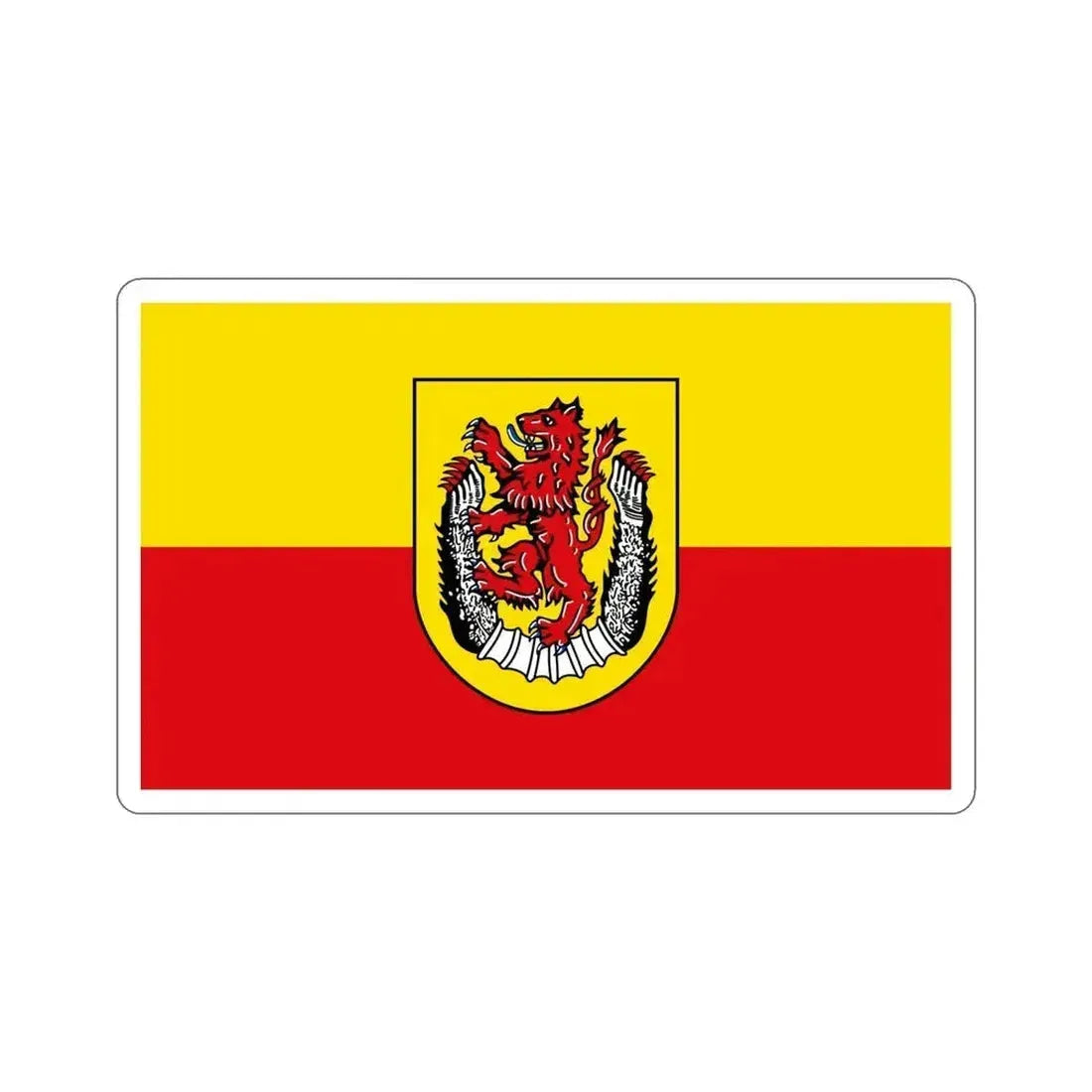 Flag of Diepholz Germany STICKER Vinyl Die-Cut Decal 5 Inch - The Sticker Space