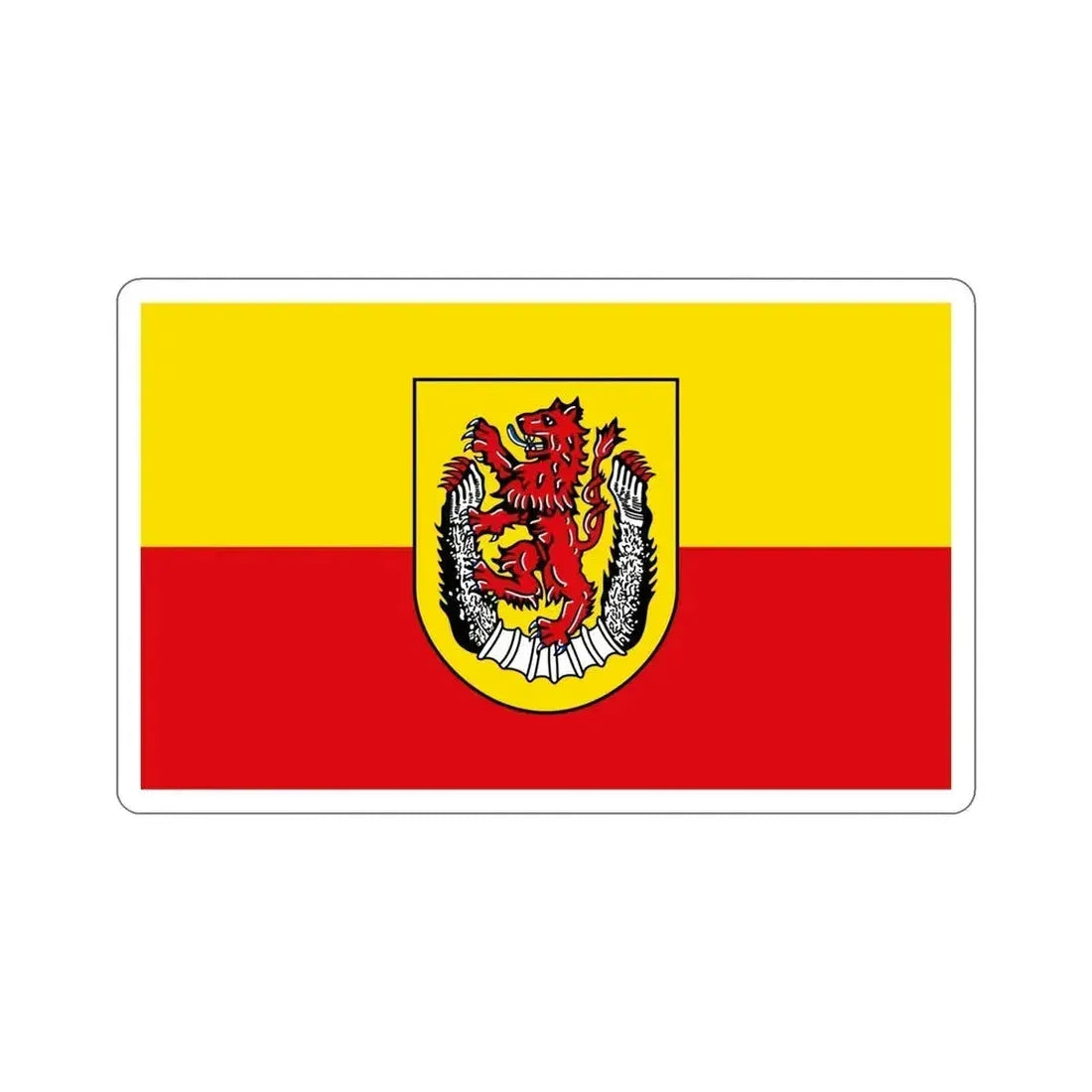 Flag of Diepholz Germany STICKER Vinyl Die-Cut Decal 6 Inch - The Sticker Space
