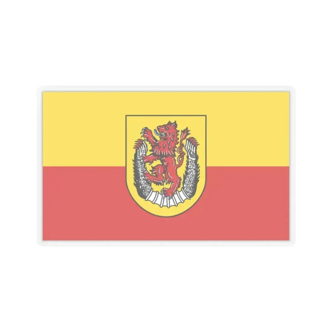 Flag of Diepholz Germany - STICKER Vinyl Kiss-Cut Decal 2 Inch Transparent - The Sticker Space
