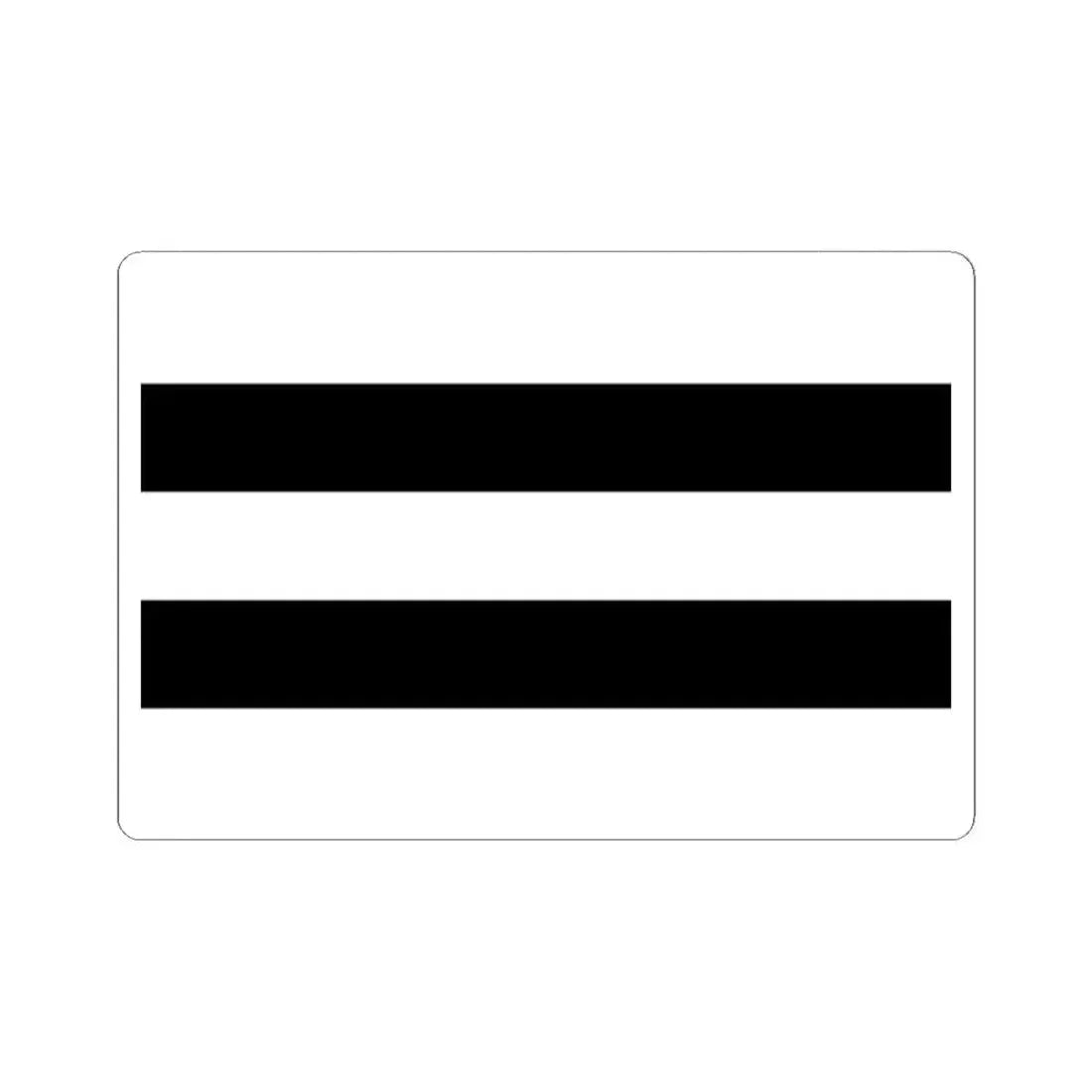 Flag of Diest (Belgium) STICKER Vinyl Kiss-Cut Decal 2 Inch White - The Sticker Space