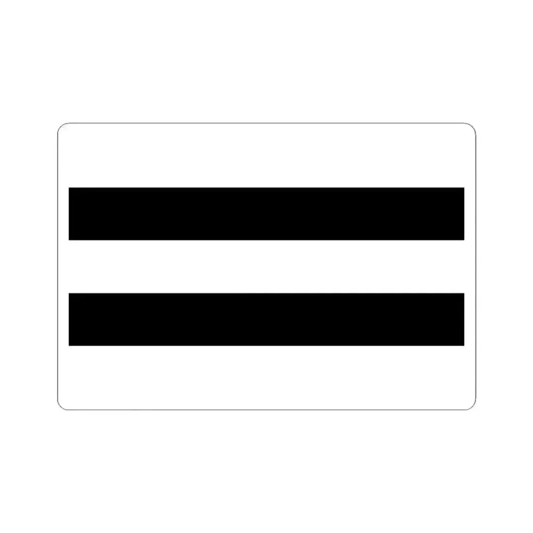 Flag of Diest (Belgium) STICKER Vinyl Kiss-Cut Decal 4 Inch White - The Sticker Space