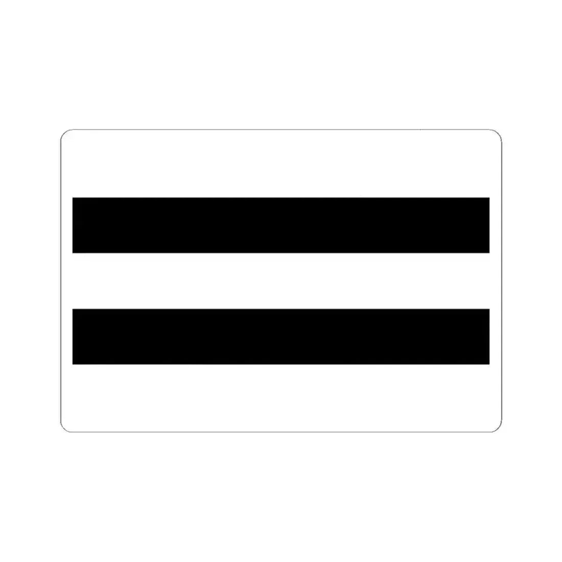 Flag of Diest (Belgium) STICKER Vinyl Kiss-Cut Decal 6 Inch White - The Sticker Space