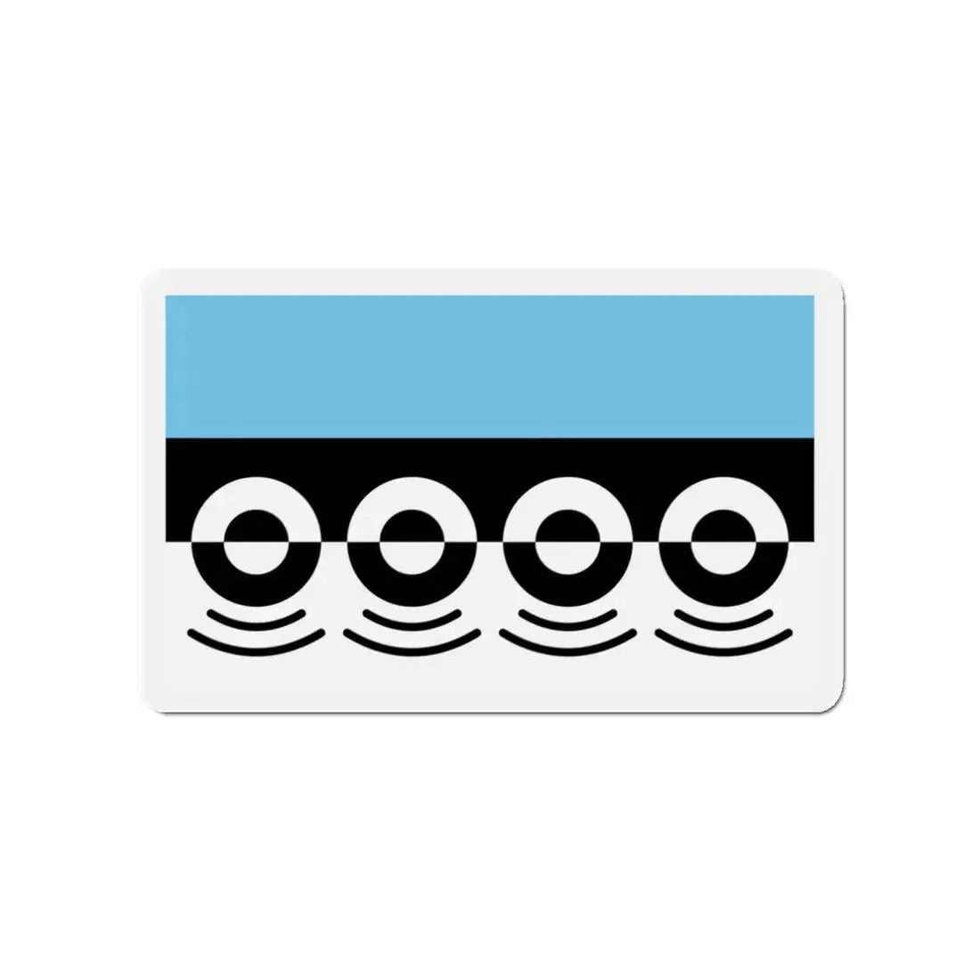 Flag of Digbeth UK - Refrigerator Magnet 3 Inch - The Sticker Space