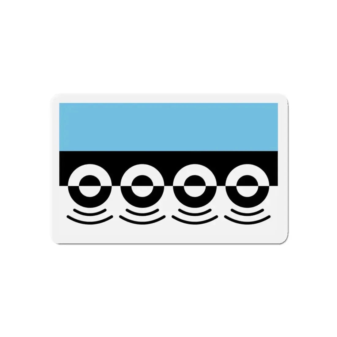 Flag of Digbeth UK - Refrigerator Magnet 4 Inch - The Sticker Space