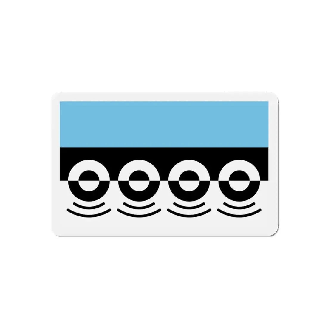 Flag of Digbeth UK - Refrigerator Magnet 5 Inch - The Sticker Space