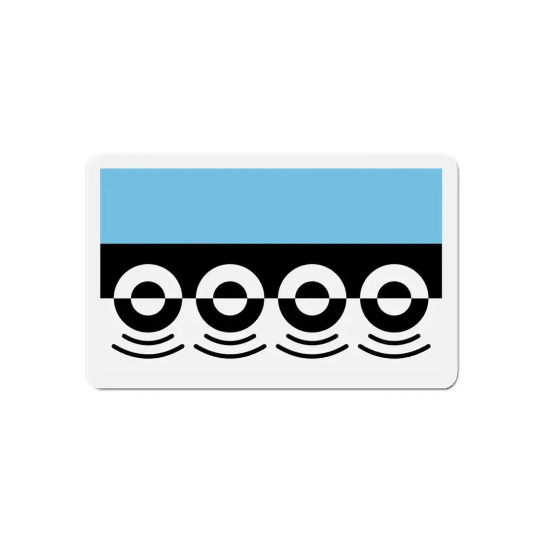 Flag of Digbeth UK - Refrigerator Magnet 6 Inch - The Sticker Space