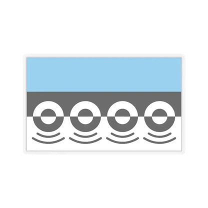 Flag of Digbeth UK - STICKER Vinyl Kiss-Cut Decal 2 Inch Transparent - The Sticker Space