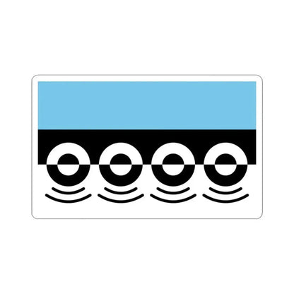 Flag of Digbeth UK - STICKER Vinyl Kiss-Cut Decal 3 Inch White - The Sticker Space