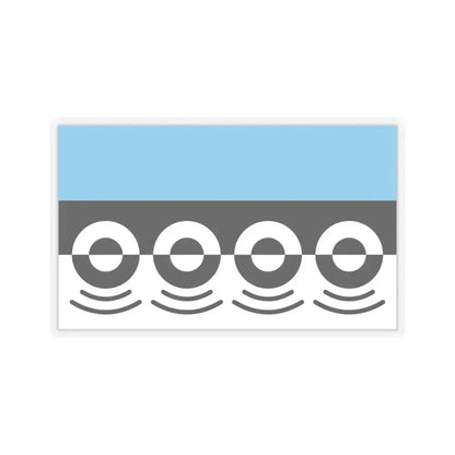 Flag of Digbeth UK - STICKER Vinyl Kiss-Cut Decal 4 Inch Transparent - The Sticker Space