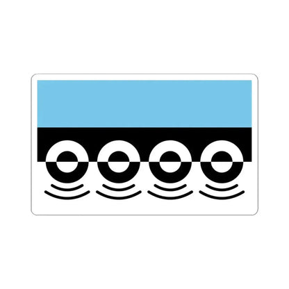 Flag of Digbeth UK - STICKER Vinyl Kiss-Cut Decal 4 Inch White - The Sticker Space