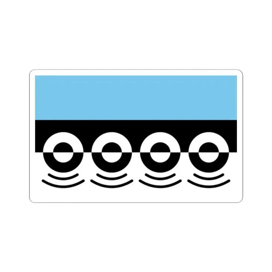 Flag of Digbeth UK - STICKER Vinyl Kiss-Cut Decal - The Sticker Space