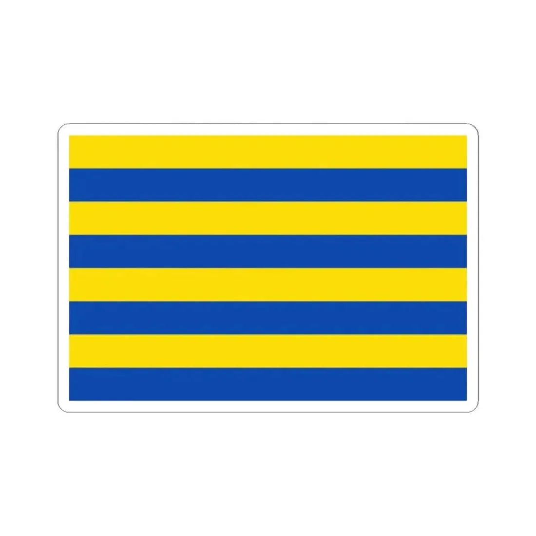 Flag of Diksmuide (Belgium) STICKER Vinyl Kiss-Cut Decal 2 Inch White - The Sticker Space