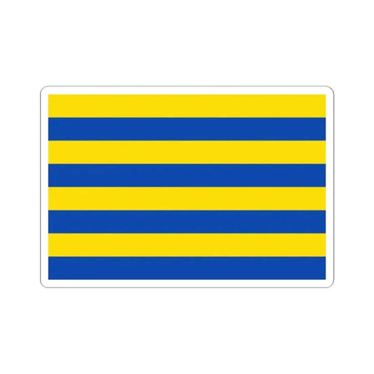 Flag of Diksmuide (Belgium) STICKER Vinyl Kiss-Cut Decal 2 Inch White - The Sticker Space