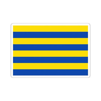 Flag of Diksmuide (Belgium) STICKER Vinyl Kiss-Cut Decal 6 Inch White - The Sticker Space