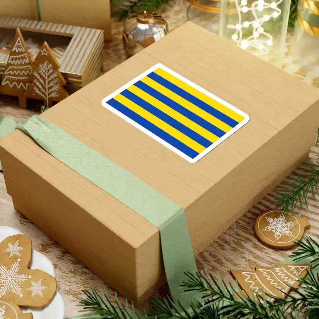 Flag of Diksmuide (Belgium) STICKER Vinyl Kiss-Cut Decal - The Sticker Space