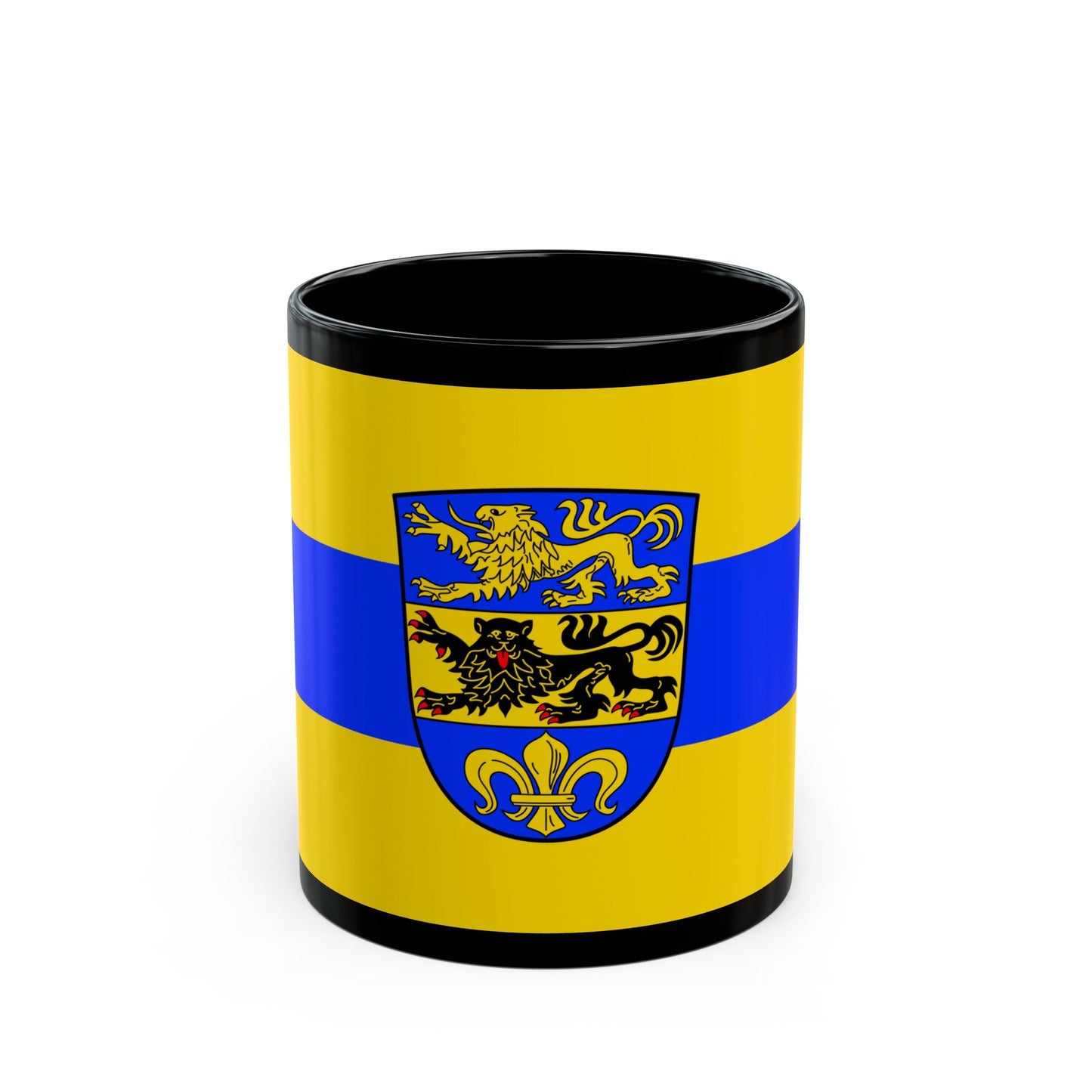 Flag of Dillingen an der Donau Germany - Black Coffee Mug-11oz-The Sticker Space