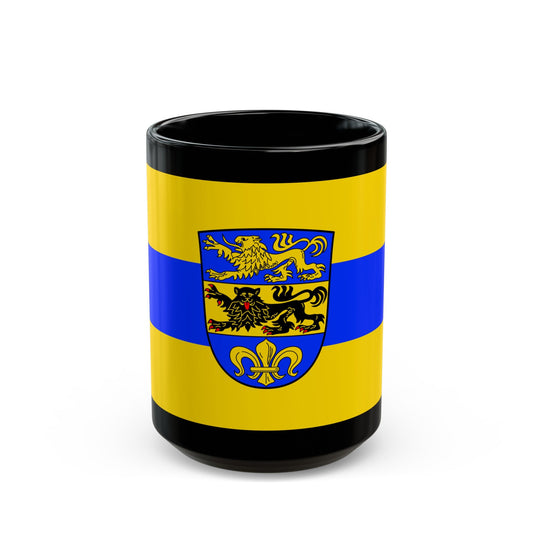 Flag of Dillingen an der Donau Germany - Black Coffee Mug-15oz-The Sticker Space