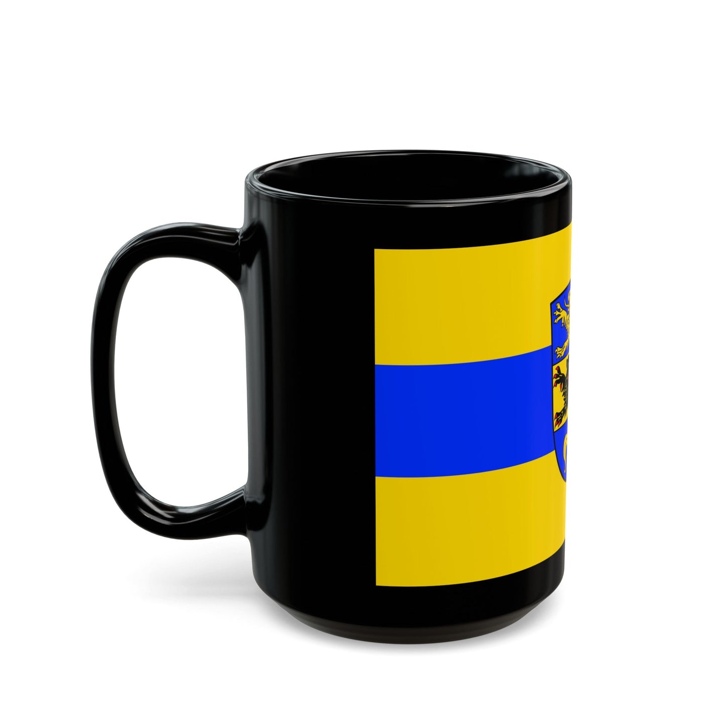 Flag of Dillingen an der Donau Germany - Black Coffee Mug-The Sticker Space